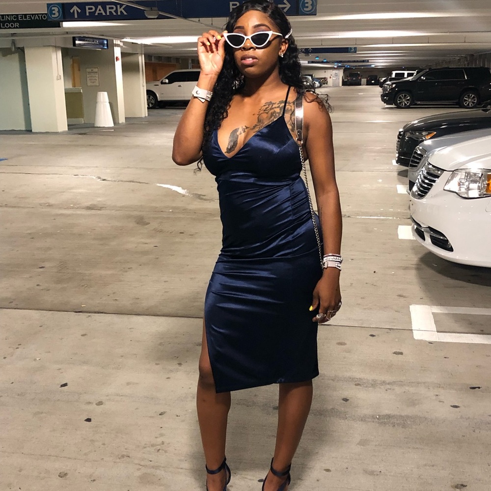 Satin midnight Blue